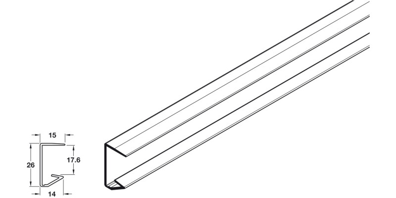Shelf Strengthener 4.1m Alu SSE