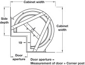 Mondo90D Carousel 335mm Door ProArc Grey