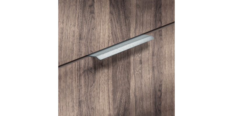 Curve Profile Handle Matt Black 128mm cc