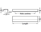 Ona Profile Hdl Alu Bru Grey 32mm cc