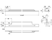Portobello Profile Hdl Alu SS Eff 298mm