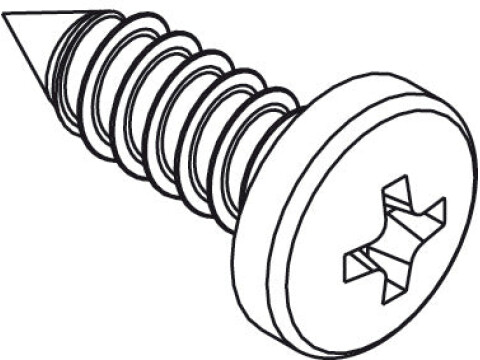 Fixing Screw, for Catenaria Cover Caps, Catenaria
