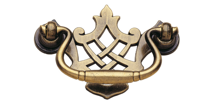 Drop Handle, Zinc Alloy, Fixing Centres 64 mm, Caxton