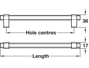 Tiberius Bar Hdl Alu SS Effect 192mm cc