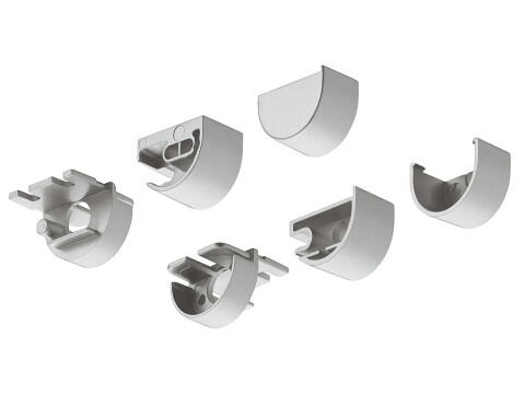 End Cap Set, for Loox Drawer Profile, Loox 2194