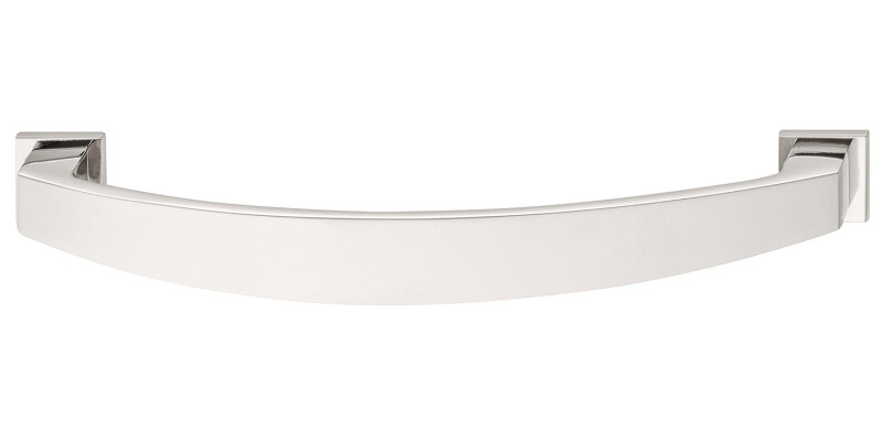 Bow Handle, with Backplate, Zinc Alloy, Fixing Centres 128-160 mm, Augusta