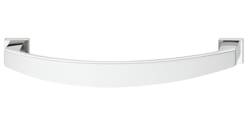 Bow Handle, with Backplate, Zinc Alloy, Fixing Centres 128-160 mm, Augusta