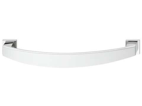 Bow Handle, with Backplate, Zinc Alloy, Fixing Centres 128-160 mm, Augusta