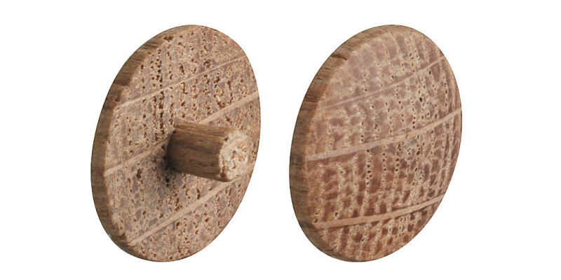 Cover Cap, for Screws, Press-Fit, Solid Wood