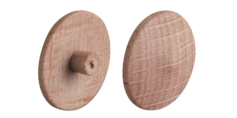 Cover Cap, for Screws, Press-Fit, Solid Wood