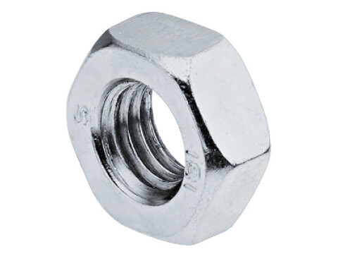 Hexagon Nut, Galvanized Steel