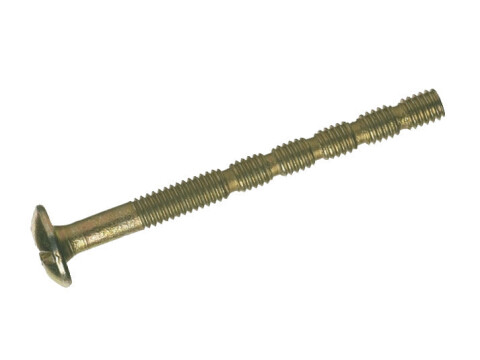 Snap Off Screw, M4 Thread, Yellow Zinc Plated Steel