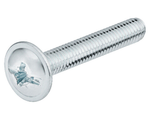 Connecting Screw, with Combi Slot for PZ2 Cross Slot or Flat-Bladed Screwdrivers