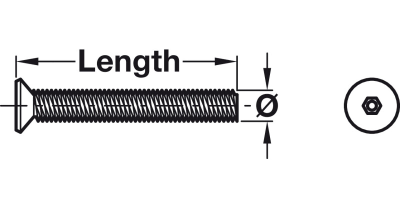 Machine Screw 6 Lobe Csk T30 M6x25mm SS