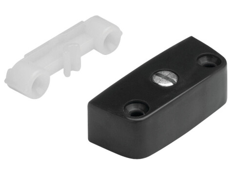 Knock Down Fitting, Zinc Alloy Outer Housing, Plastic Plug Element