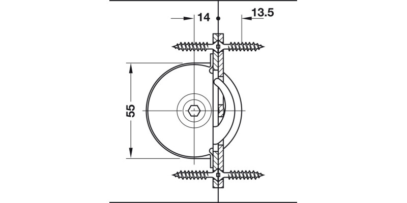 Giro Bolt-Striking Plate St Galv