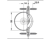 Giro Bolt-Striking Plate St Galv