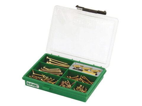 Spax� Assortment Case, Small 199 Piece Set of Screws and Driver Bits