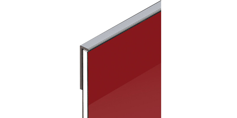 AluSplash Edge Profile 3050mm AA Silver