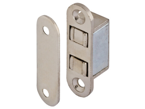 Magnetic Catch, Pull (approx) 4.0 kg, for Recess Mounting, Square, Zinc Alloy