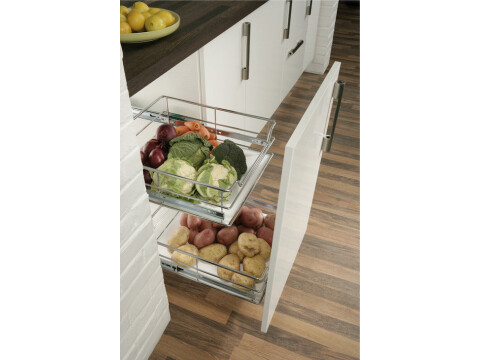 Inserts, for Pull Out Vegetable Baskets, White Acrylic