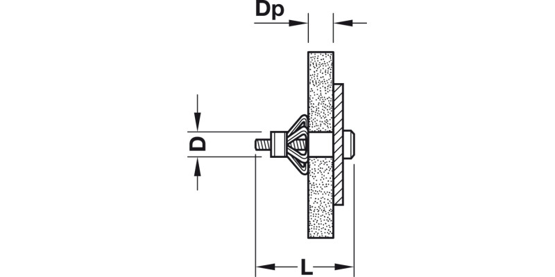 Fischer HM6 Metal Cavity Fixing D10x65mm