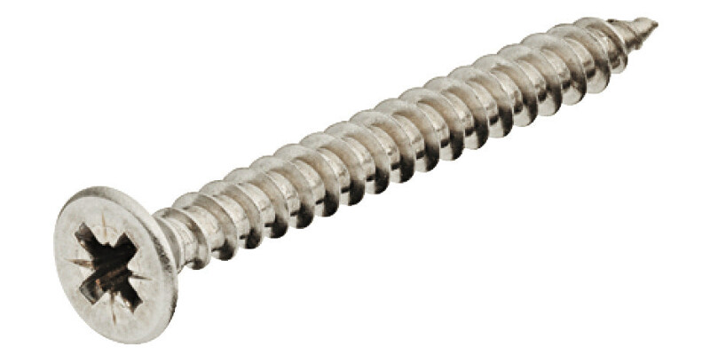 Hospa Screw, Chipboard, Countersunk Head with PZ Cross Slot, Fully Threaded, Sta