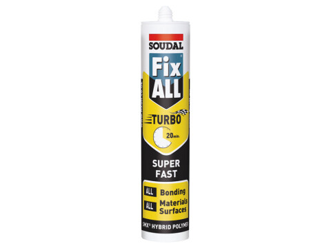 Super Fast Sealant and Adhesive, SMX Hybrid Polymer, Tube 290 ml, Soudal Fix All