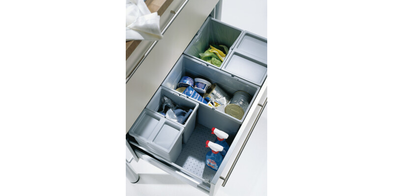 One2Four FS Waste Bin 600mm 2x13.5+21L