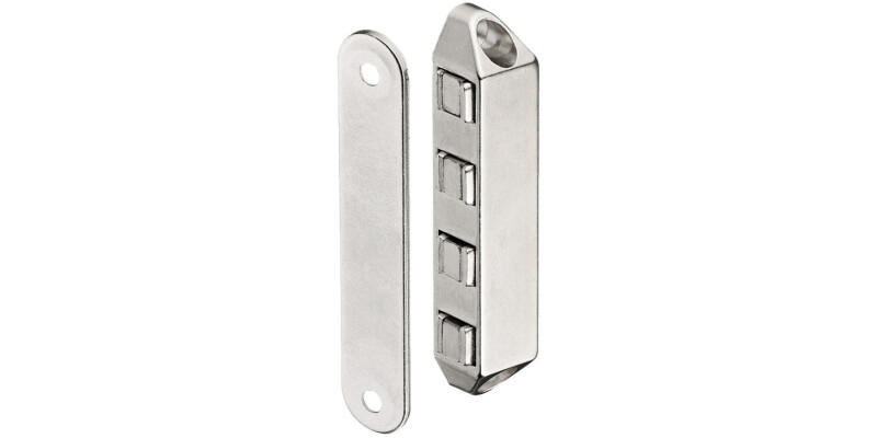 Magnetic Catch, Pull (approx) 8.0 kg, for Screw Fixing, Surface Mounted, Zinc Al