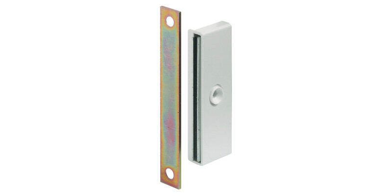 Magnetic Catch, Pull (approx) 5.0 kg, with Plate Magnets, for Screw Fixing, Slim