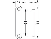 Magnetic Catch 8kg Screw St/Pl White