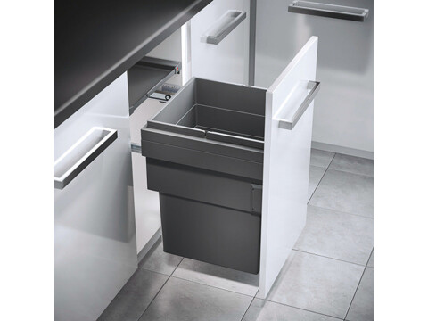 Pull Out Waste Bin, Single Bin, Hailo Cargo Synchro