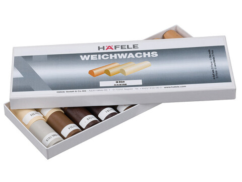 Soft Wax Sticks, for Repair Work, 20 Half Sticks in a Box, H&auml;fele