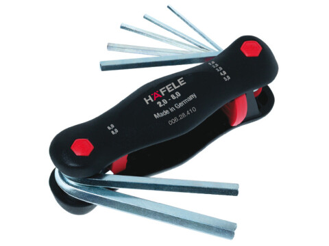 Folding Hex Key Set, 7-Piece