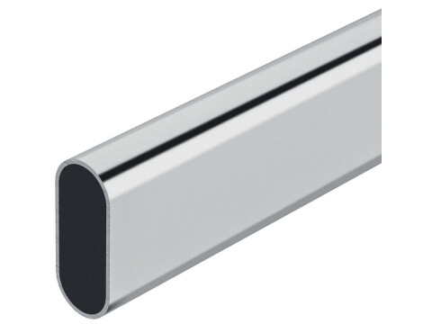 Wardrobe rail, OVA 30 x 15 mm, steel, welded