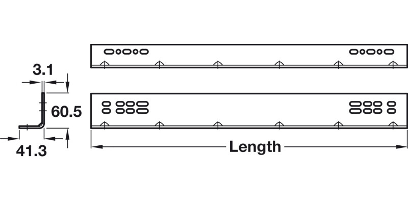 7957/9301/9308 Bkt UH 406mm