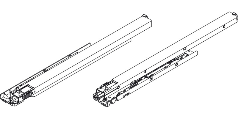 Dynapro Shelf Slide Full 40kg 450mm SZP