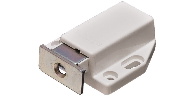 Magnetic Pressure Catch, Pull (approx) 1.4 kg, ABS Plastic, with Extra Long Thro