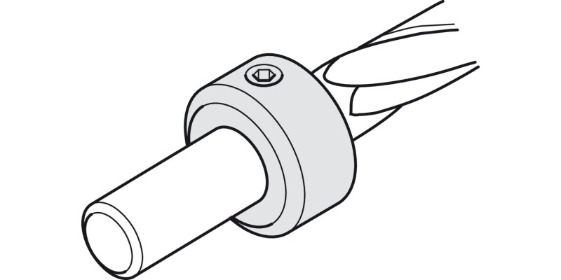 Red Jig Stop Ring for HS Drill Bit D8mm