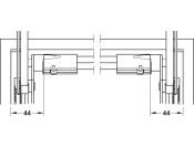 Free Cross Rail 1074/1200mm AA Silver