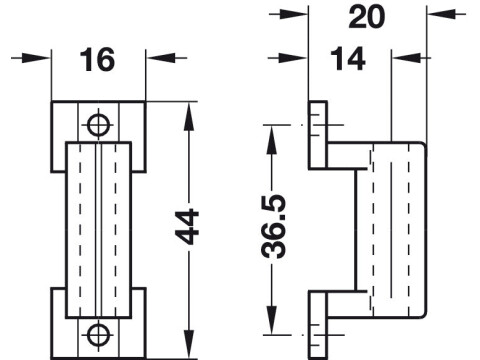 Spring Catch, for Screw Fixing