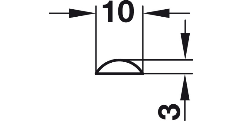 Profile Rods 2000mm High Doors St Galv