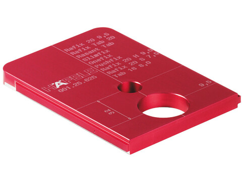 Drill Guide, for Rafix 20, Tab 18 and OneFix, H&auml;fele Red Jig