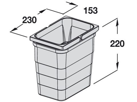 Waste Bin, for Ninka One2Five and One2Seven