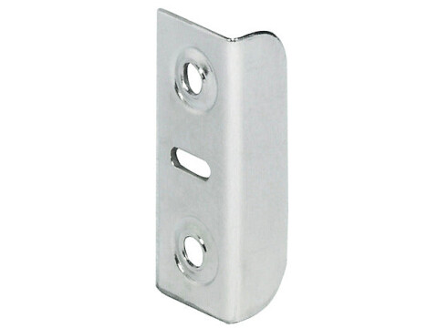 Striking Plate, for Screw Fixing, 33 x 13 x 9 mm, Steel