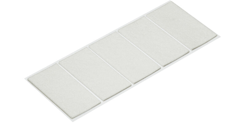 Felt Glide, Rectangular, Self Adhesive