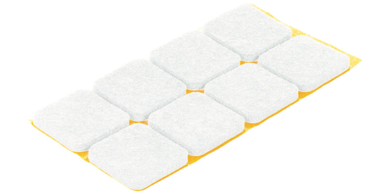 Felt Glide, Square, Self Adhesive