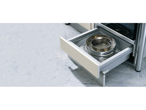 Under Oven Drawer Set, with Moulded Plastic Drawer and Runners, Ninka
