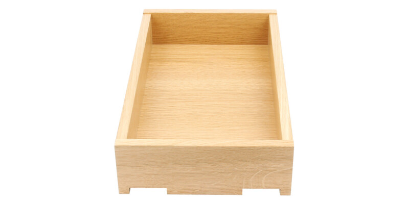 Solid Oak Drawer, Height 90-185 mm, Fully Assembled